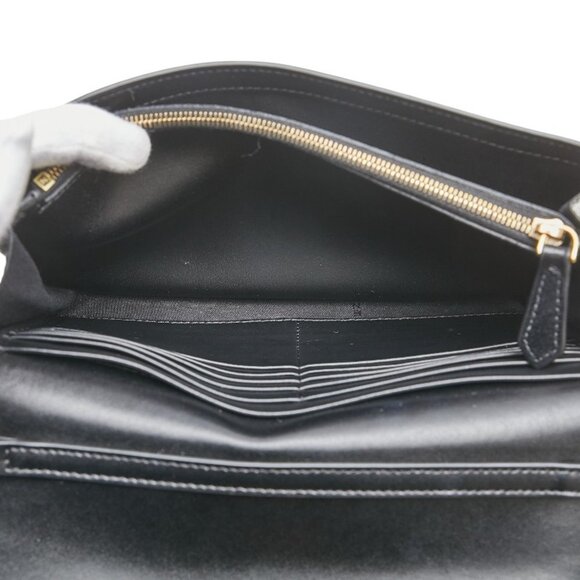 FENDI Black Leather Shoulder Bag - Picture 10 of 13